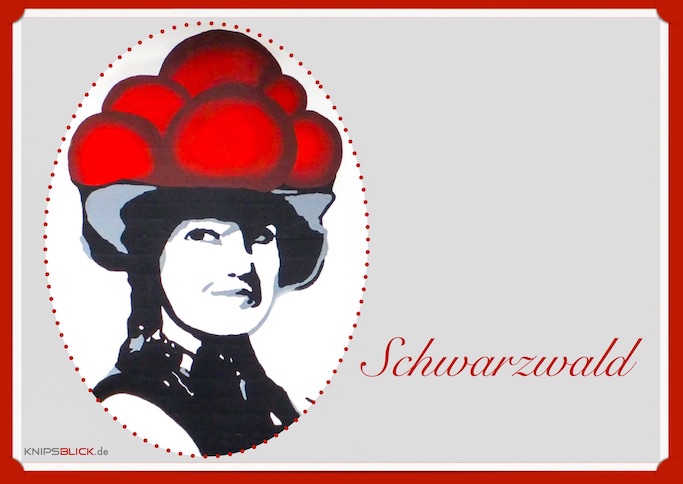 Postkarte "Schwarzwald-Mädel"