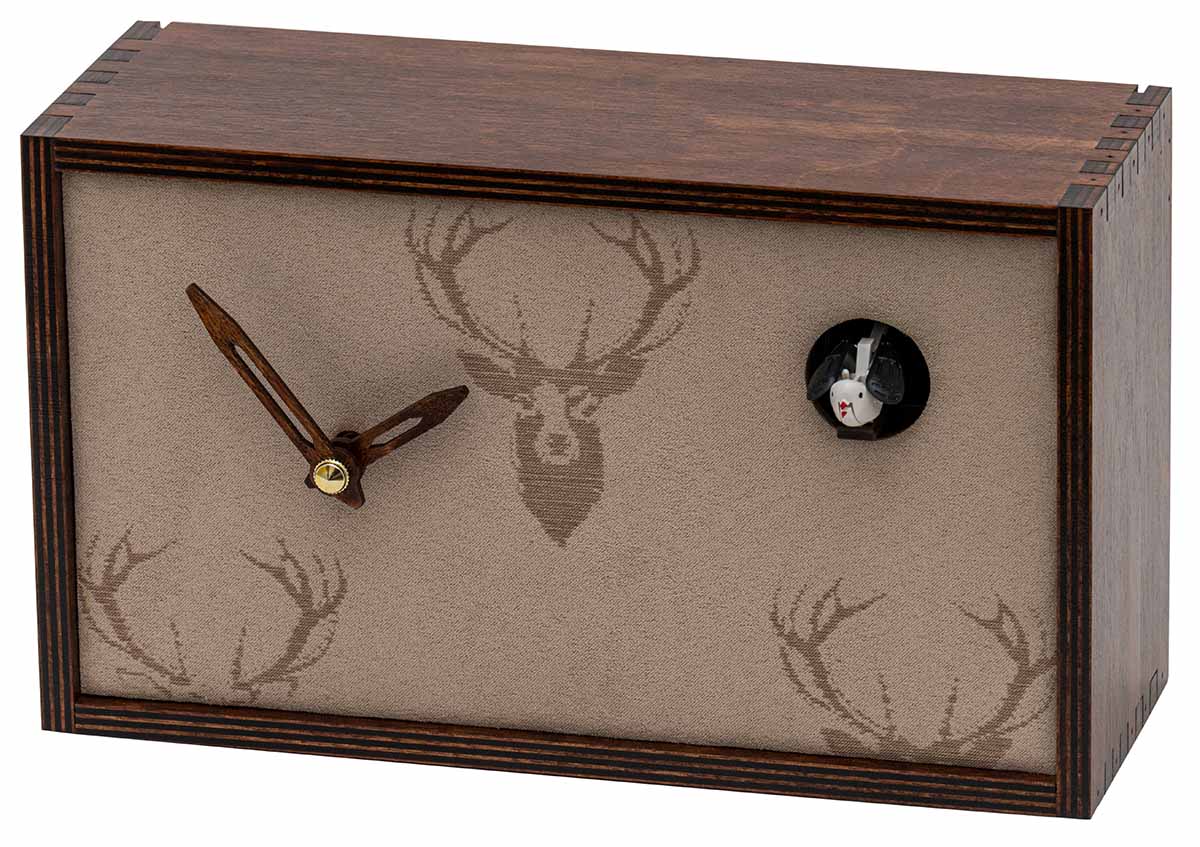 Moderne Kuckucksuhr als Wanduhr und Stehuhr