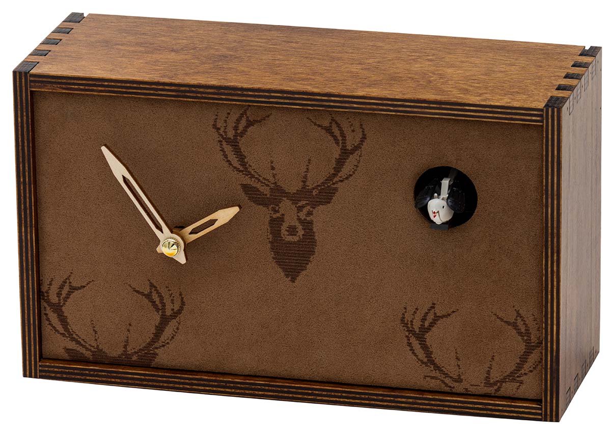 Moderne Kuckucksuhr als Wanduhr und Stehuhr