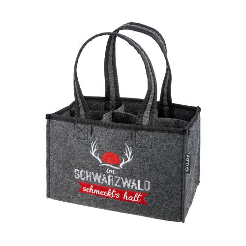 Schwarzwald Filz-Flaschentasche Sixpack Filz-Flaschentasche Sixpack