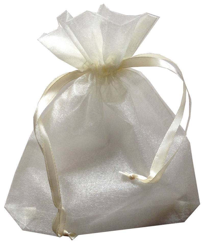 organza-saeckchen-creme1 Geschenkverpackung Organzasäckchen Creme