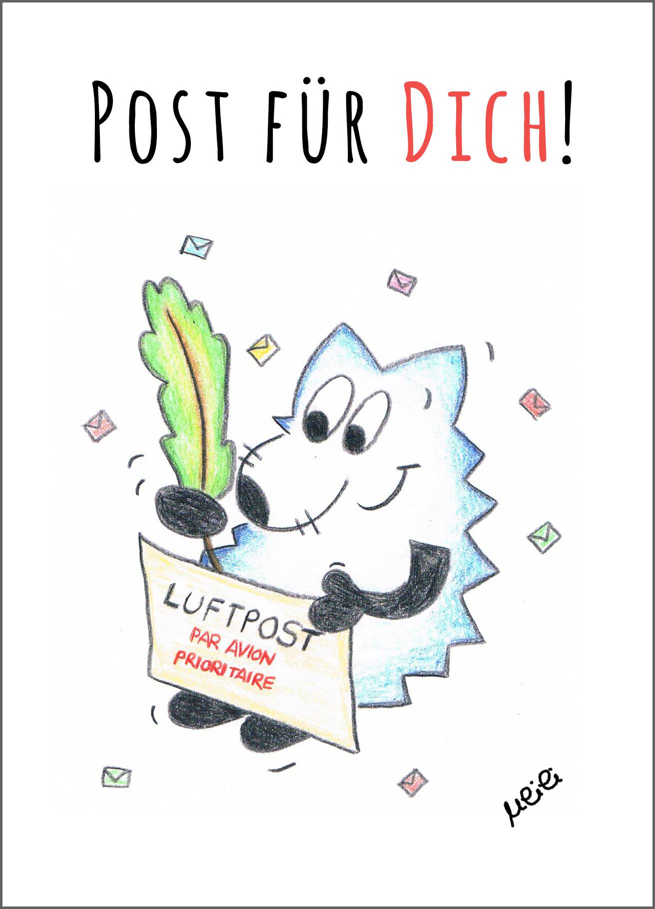 Ulili Postkarte "Post für Dich!"