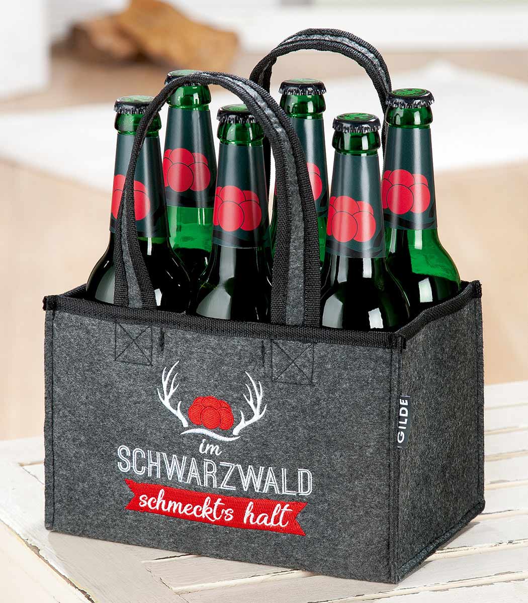 Filz-Flaschentasche Sixpack