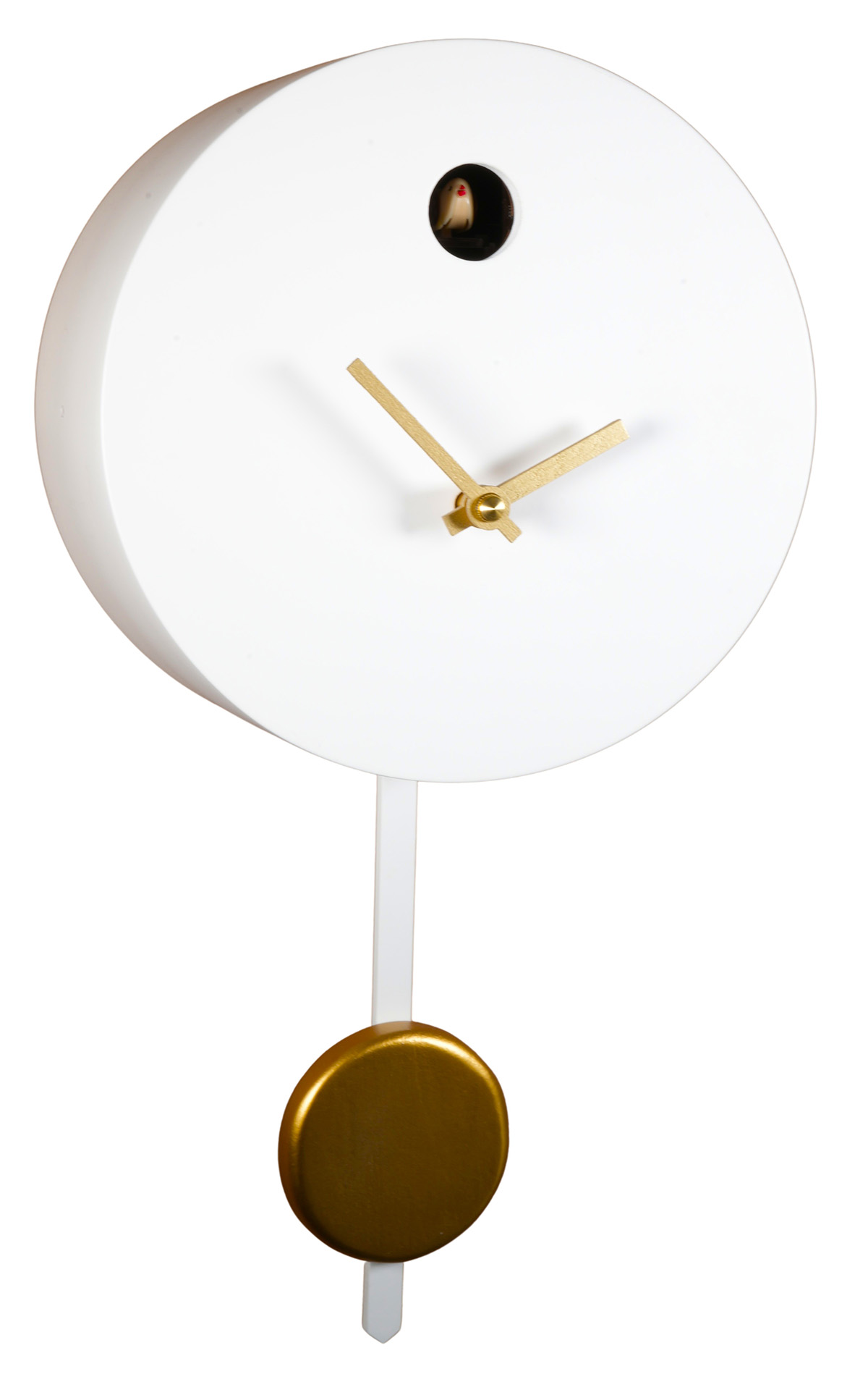 Runde Kuckucksuhr modern