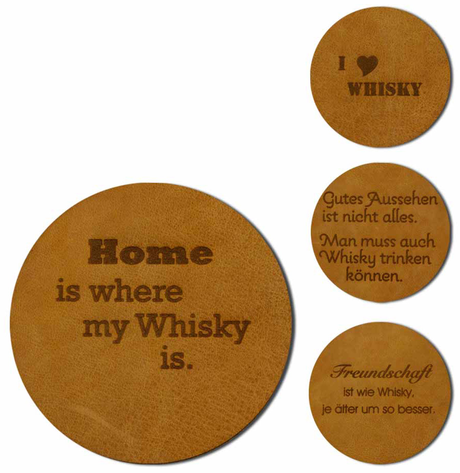 Whisky Glasuntersetzer Sprüche Whisky Glasuntersetzer
