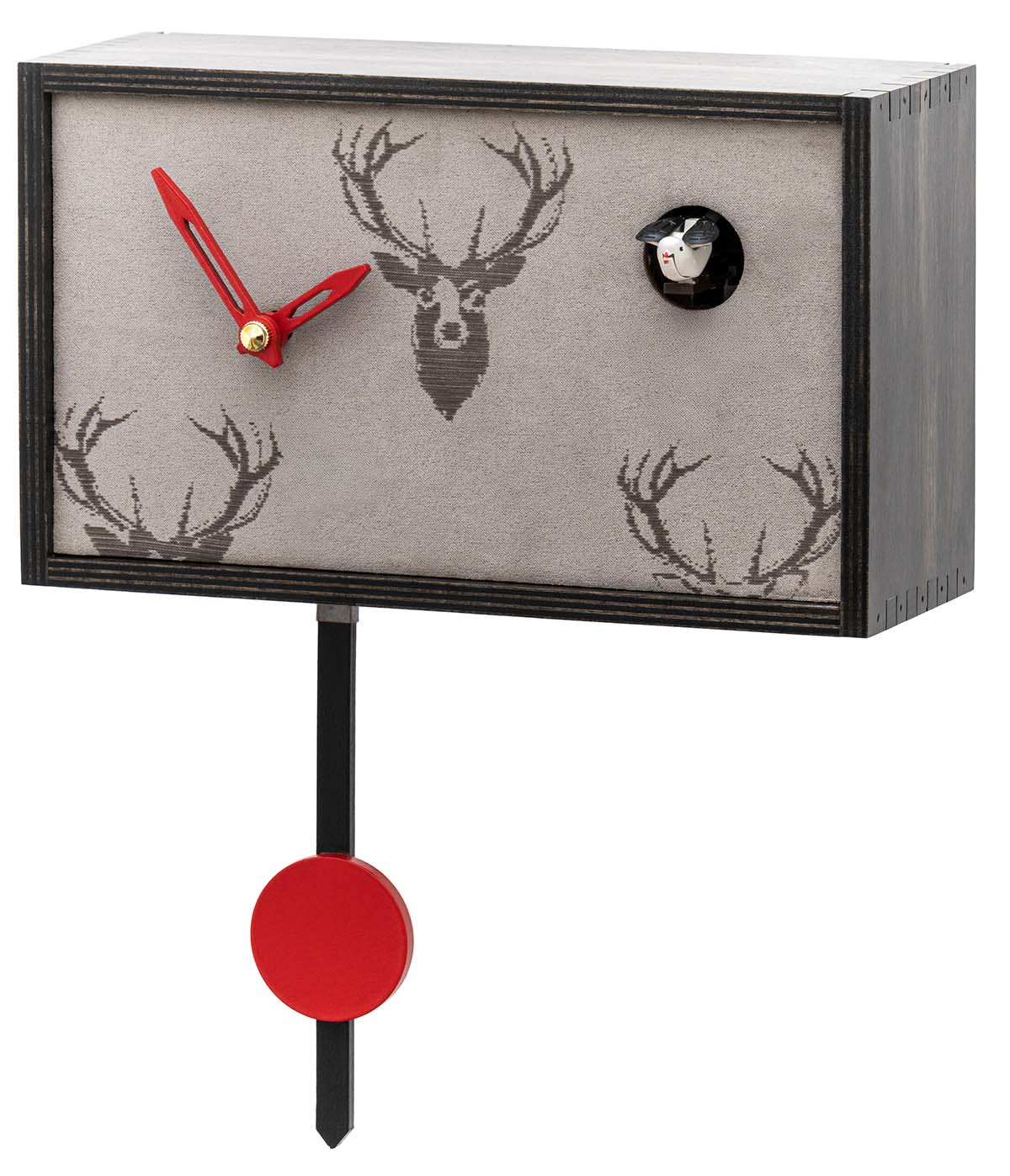 Moderne Kuckucksuhr als Wanduhr und Stehuhr