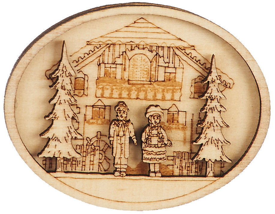 Magnet Schwarzwald-Idylle in Holz