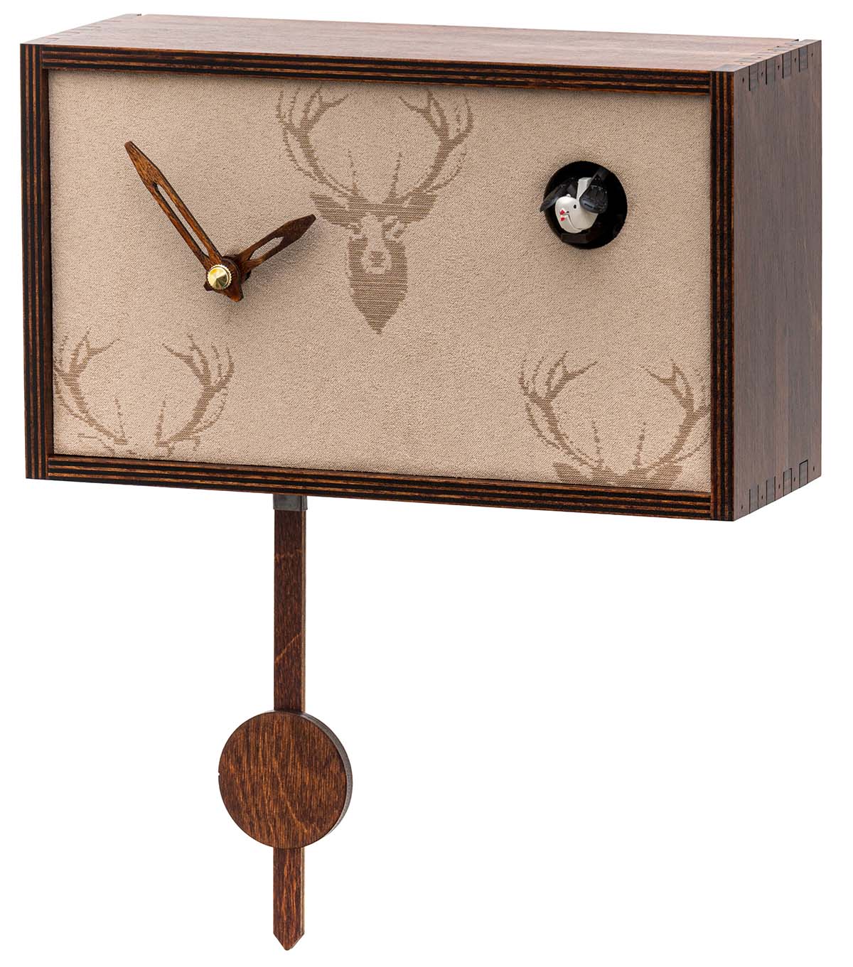 Moderne Kuckucksuhr als Wanduhr und Stehuhr