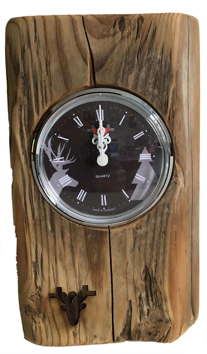 Altholz-Uhr Unikat - Typ 2