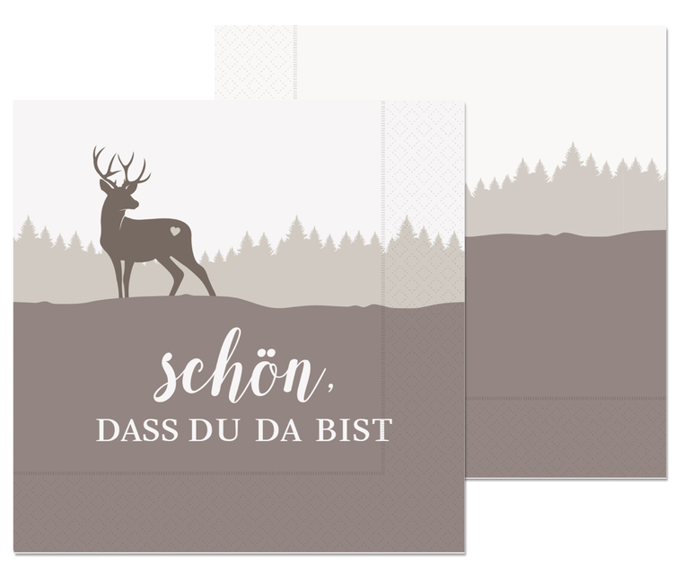 Servietten "Schön, dass Du da bist"