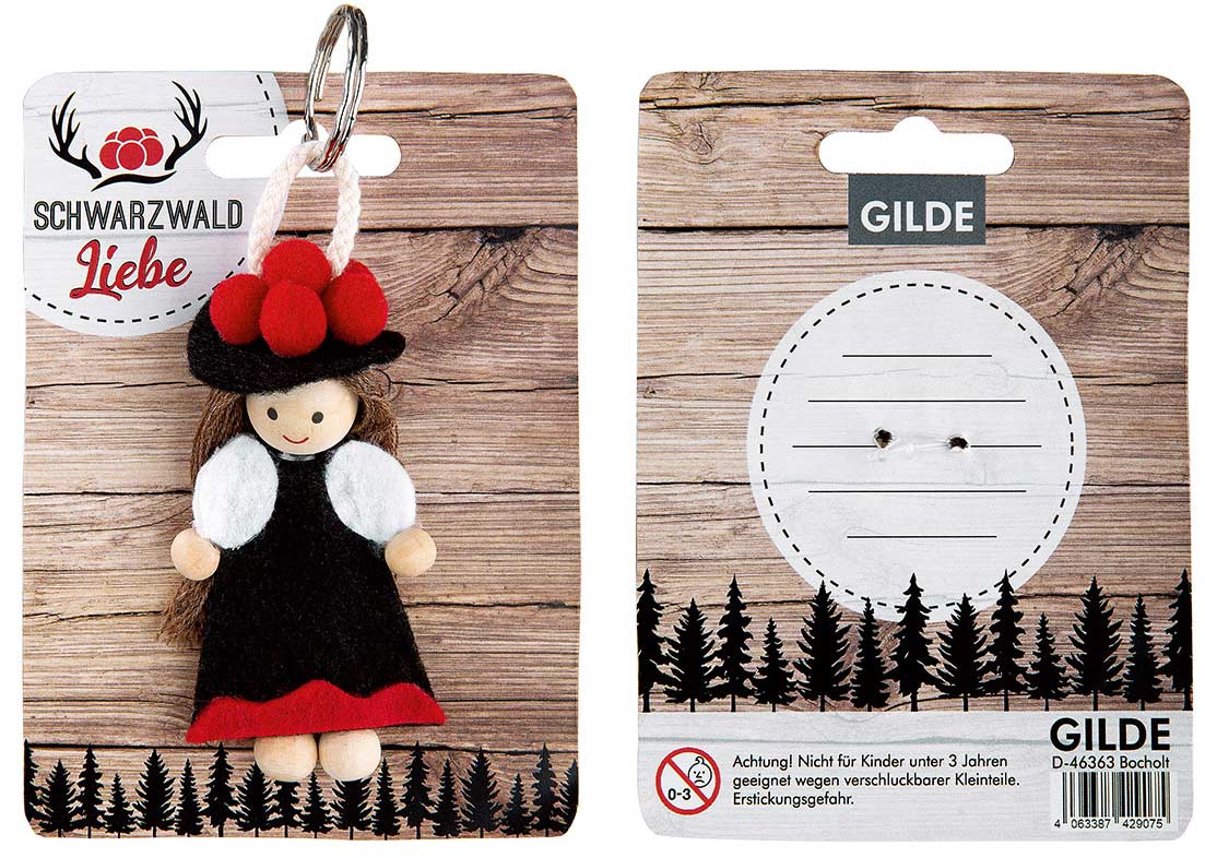 Schlüsselanhänger Schwarzwald-Mädel 
