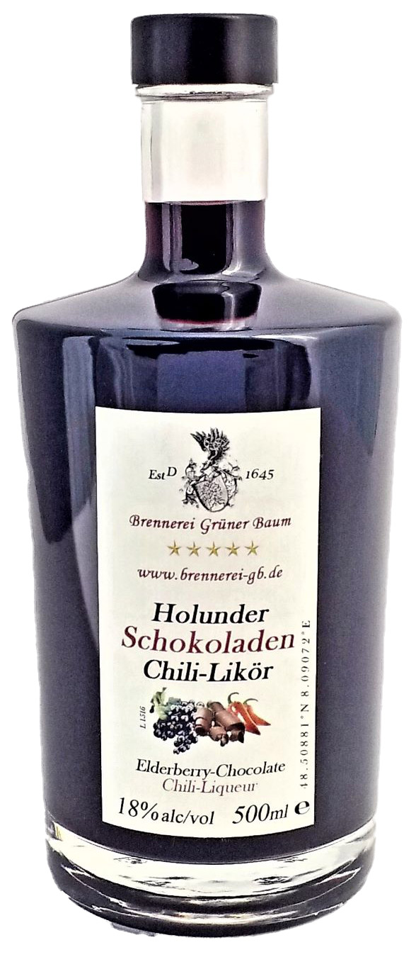 Holunder-Schokoladen-Chili-Likör