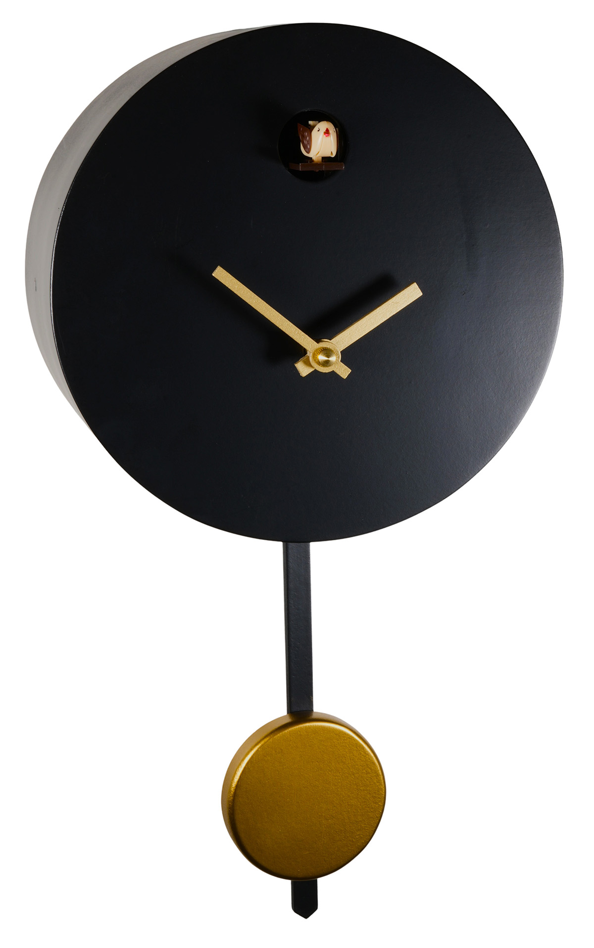 Runde Kuckucksuhr modern