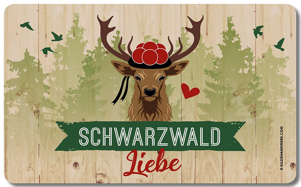 Lustiges Vesperbrett Schwarzwald-Liebe