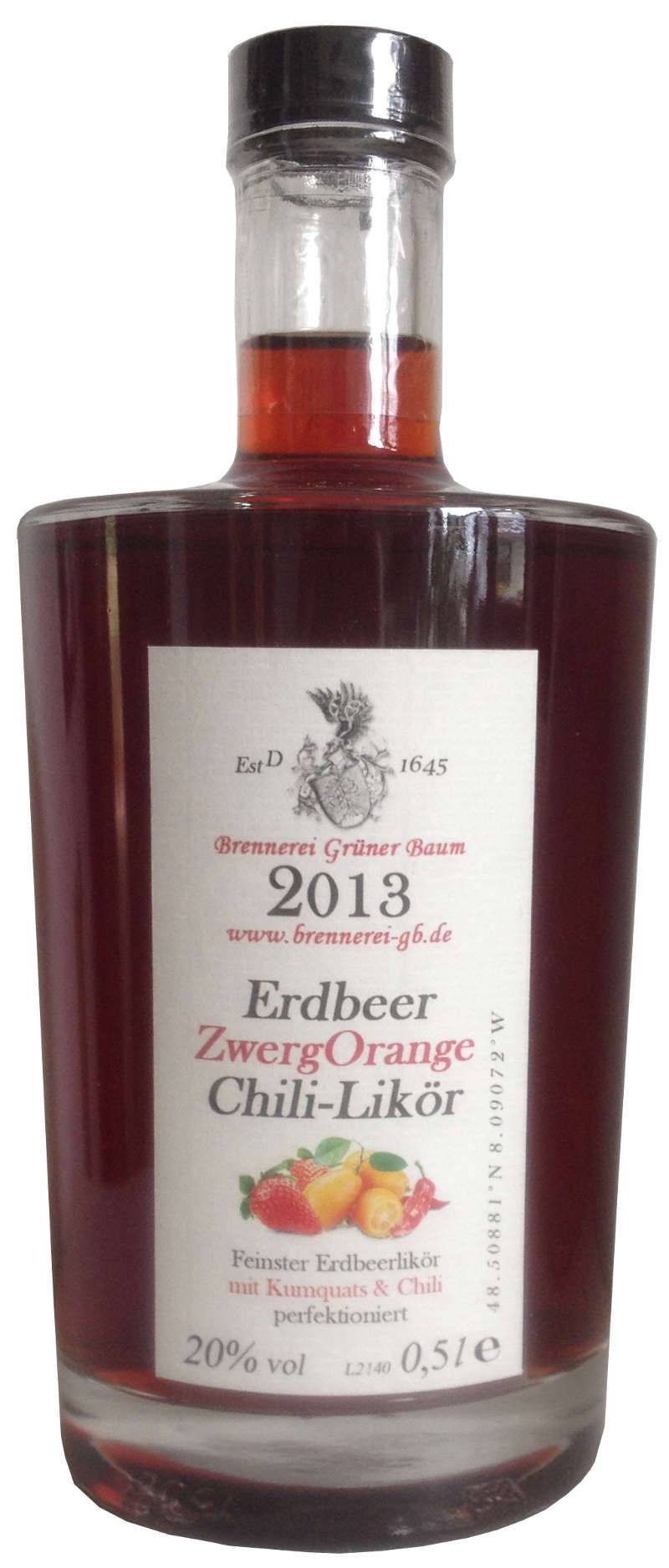 Erdbeer-Zwergorange-Chili-Likör | gb-ezc-likoer